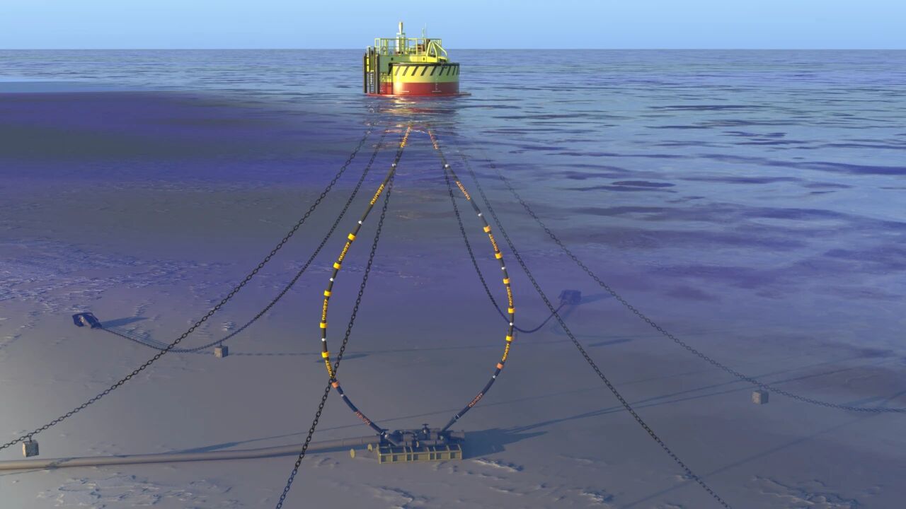 underwater oil hoses